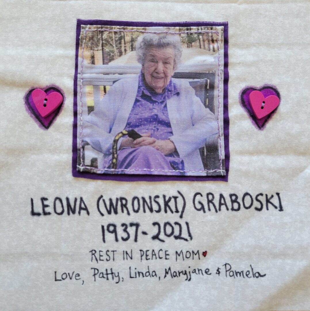 IN MEMORY OF LEONA (WRONSKI) GRABOSKI - 1937 - 2021