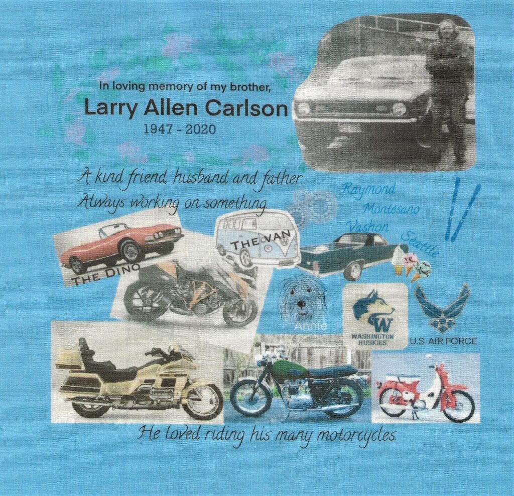 IN MEMORY OF LARRY ALLEN CARLSON - 1947 - 2020