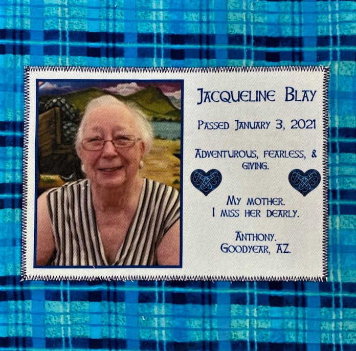 IN MEMORY OF JACQUELINE BLAY - 1/3/2021