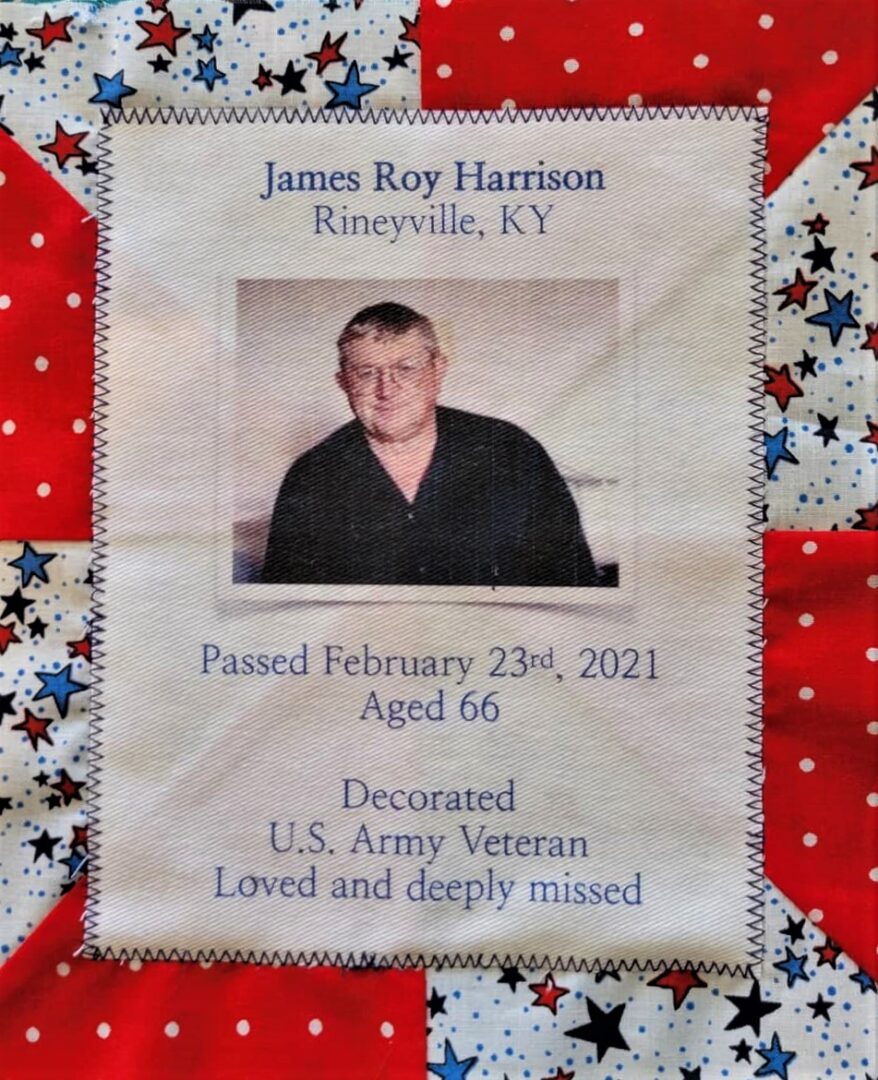 IN MEMORY OF JAMES ROY HARRISON - FEB 23, 2021