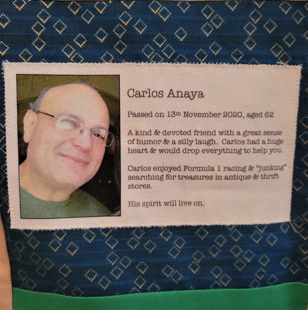 IN MEMORY OF CARLOS ANAYA - NOVEMBER 13, 2020