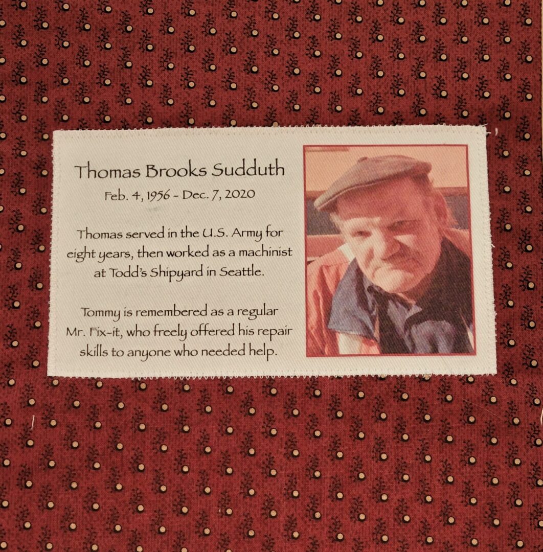 IN MEMORY OF THOMAS BROOKS SUDDUTH - FEB 4, 1956 - DEC 7, 2020