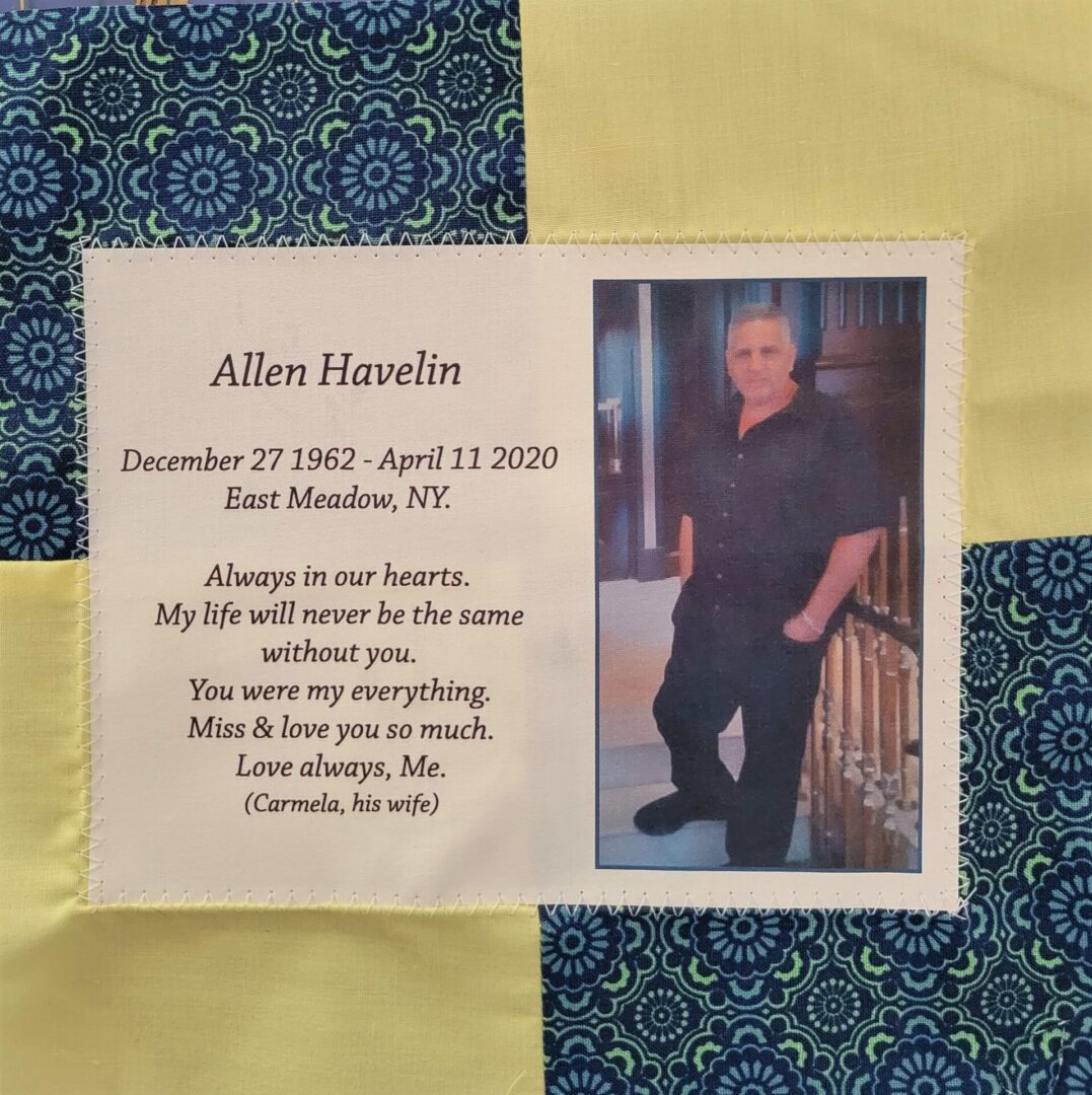 IN MEMORY OF ALLEN HAVELIN - DECEMBER 27, 1962 - APRIL 11, 2020