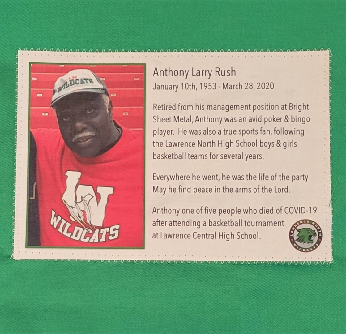 IN MEMORY OF ANTHONY LARRY RUSH - JANUARY 10, 1953 - MARCH 28, 2020