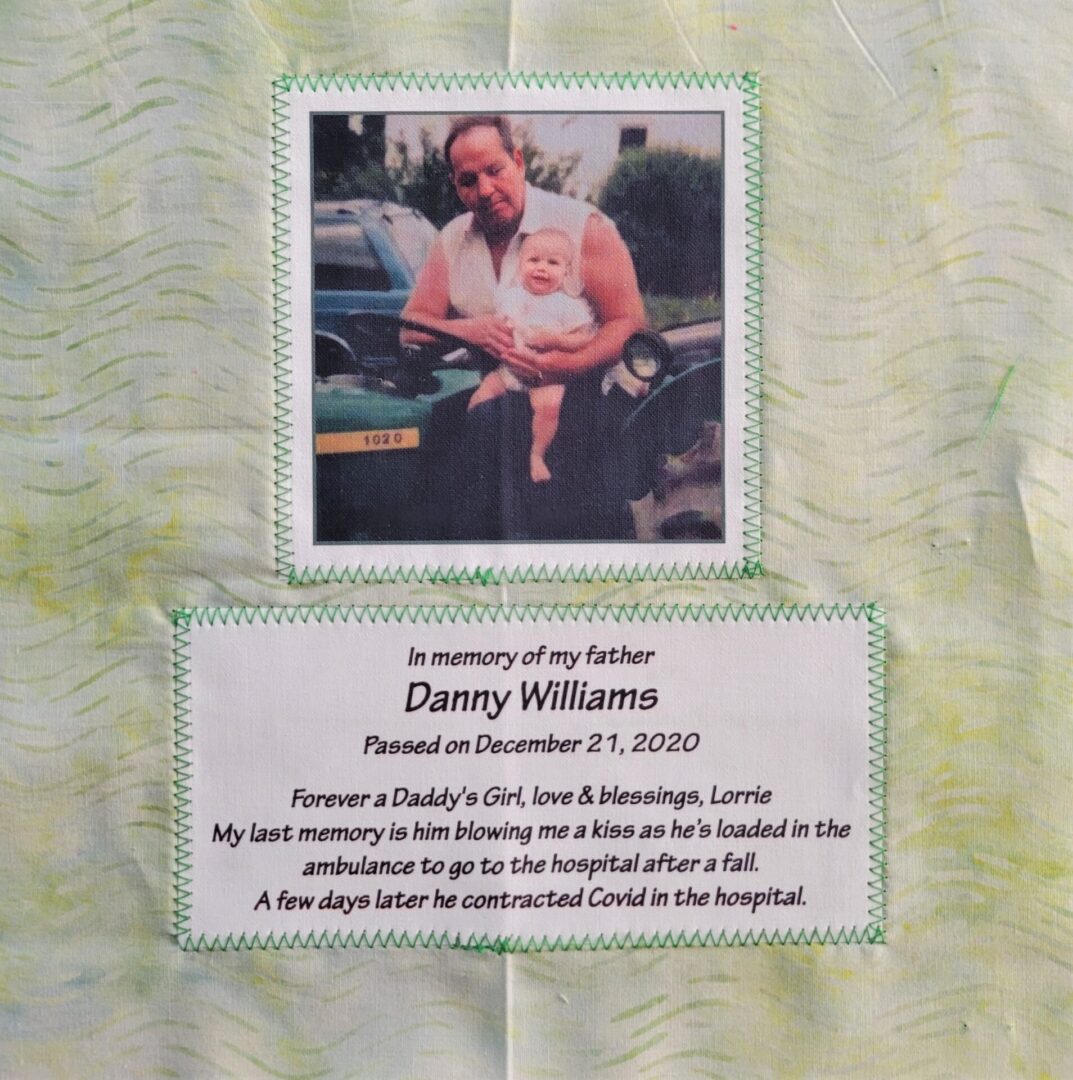 IN MEMORY OF DANNY WILLIAMS - DECEMBER 21, 2020