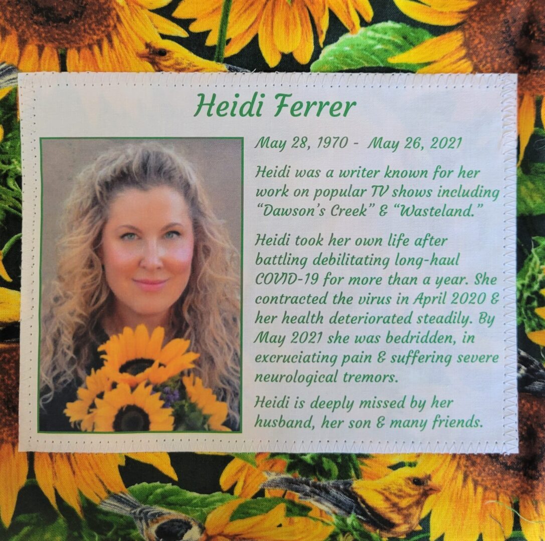 IN MEMORY OF HEIDI FERRER - 1970 - 2021