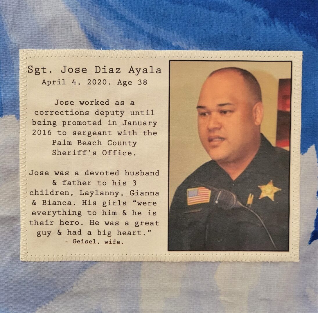 IN MEMORY OF SGT. JOSE DIAZ AYALA - APRIL 4, 2020