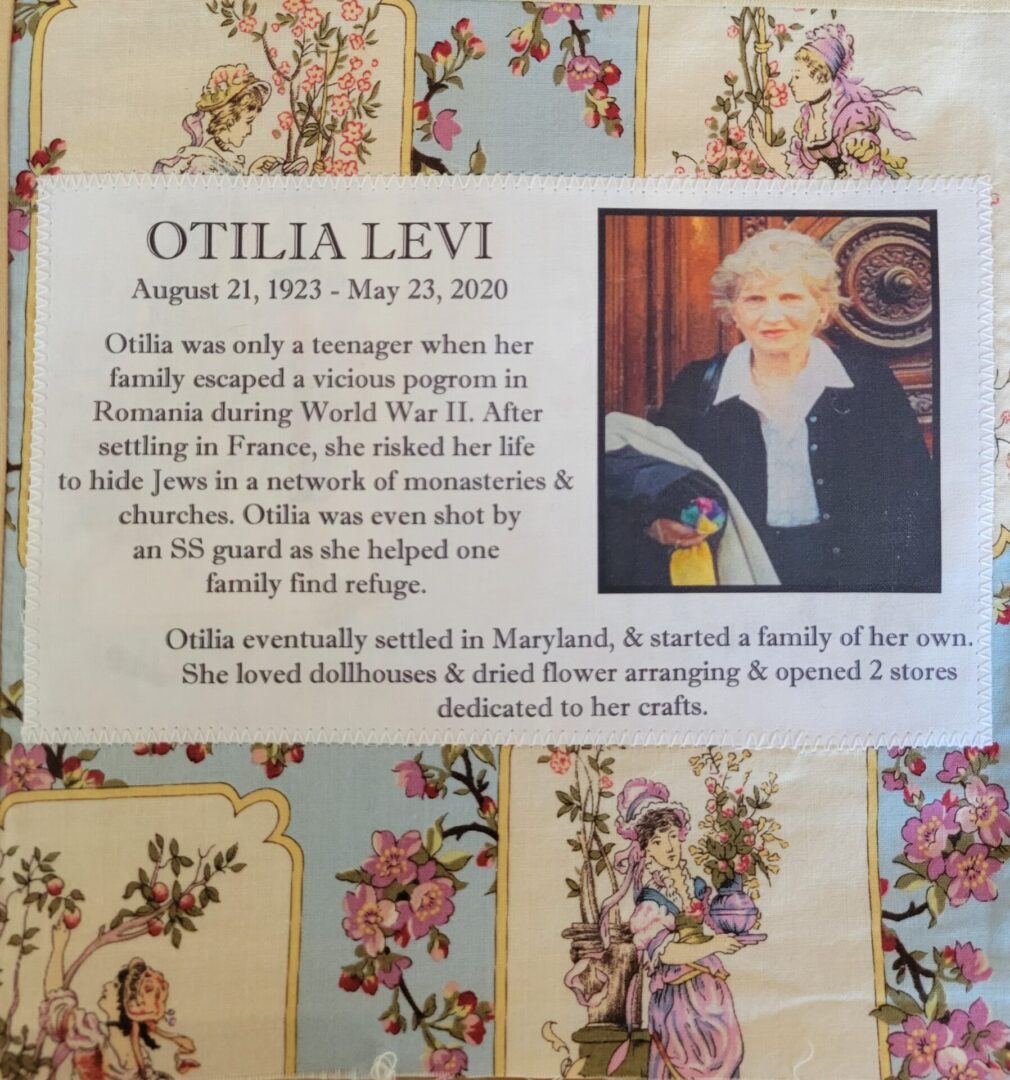 IN MEMORY OF OTILIA LEVI - AUGUST 21, 1923 - MAY 23, 2020