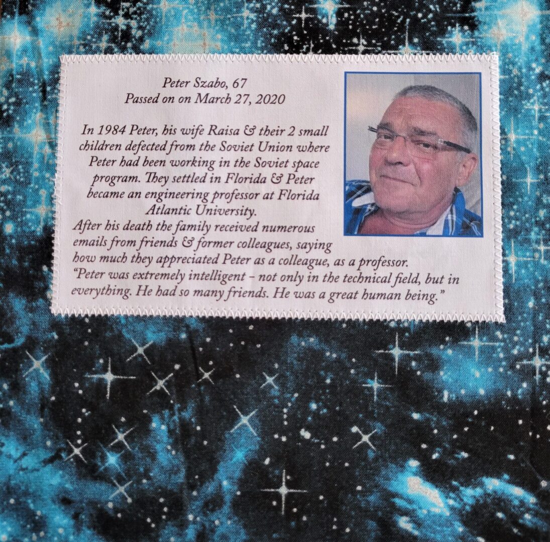 IN MEMORY OF PETER SZABO - MARCH 27, 2020
