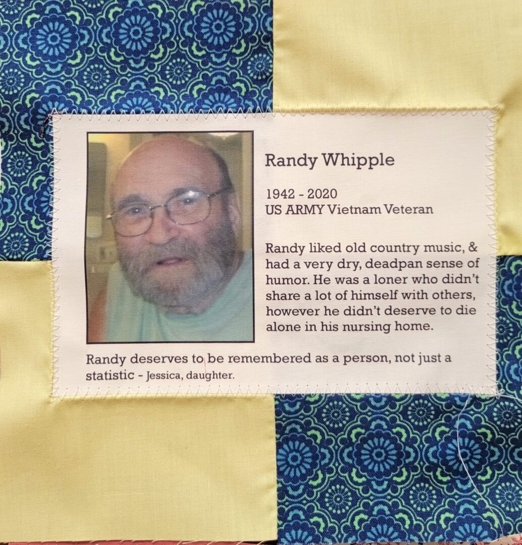 IN MEMORY OF RANDY WHIPPLE - 1942 - 2020