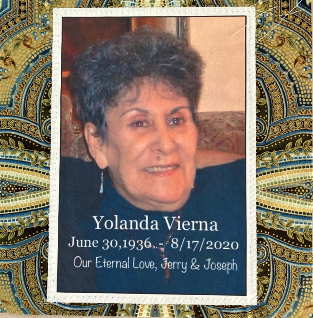 IN MEMORY OF YOLANDA VIERNA - JUNE 30, 1936 - AUGUST 17, 2020